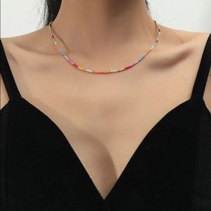 ⭐️ Multiple Color Pastel Glass Beaded Necklace ⭐️